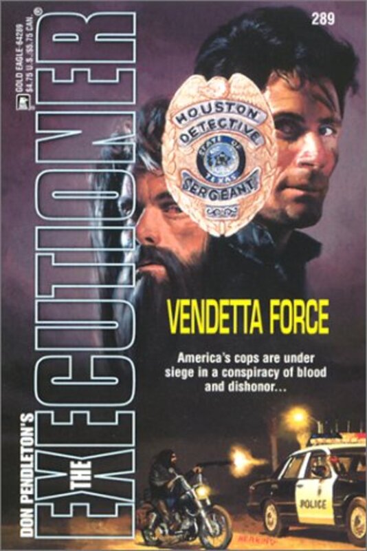 Book cover for "Vendetta Force" by Don Pendleton