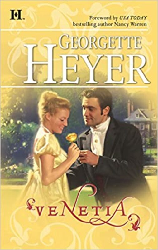 Book cover for "Venetia" by Georgette Heyer