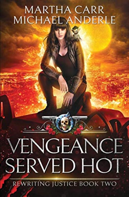 Book cover for "Vengeance Served Hot" by Martha Carr