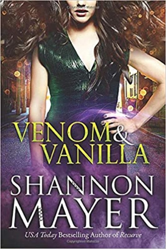 Book cover for "Venom and Vanilla" by Shannon Mayer