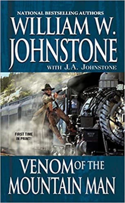 Book cover for "Venom of the Mountain Man" by William W. Johnstone