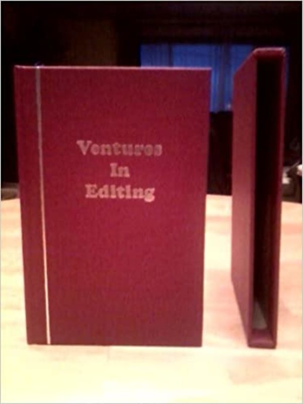 Book cover for "Ventures In Editing" by James A. Michener