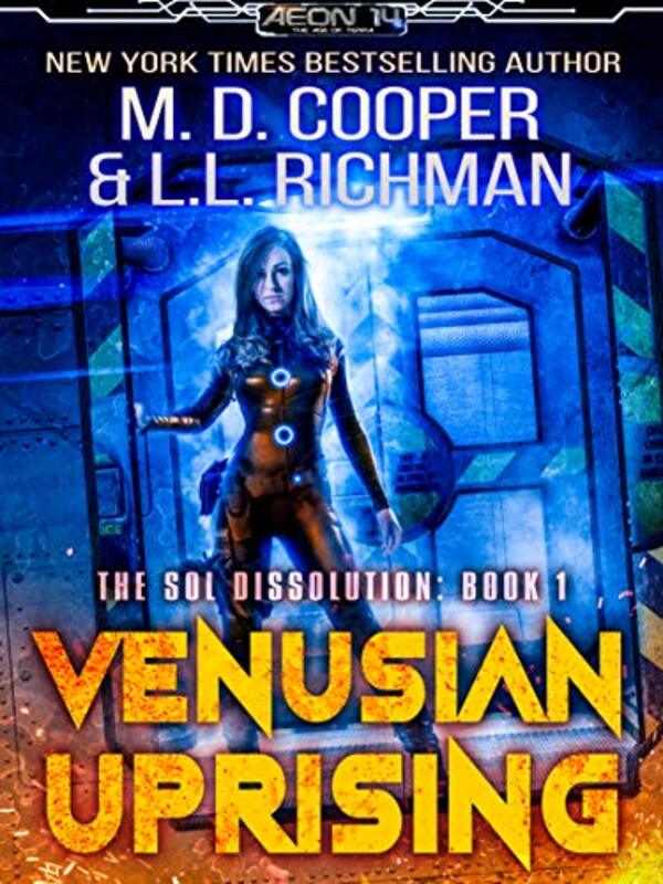 Book cover for "Venusian Uprising" by MD Cooper