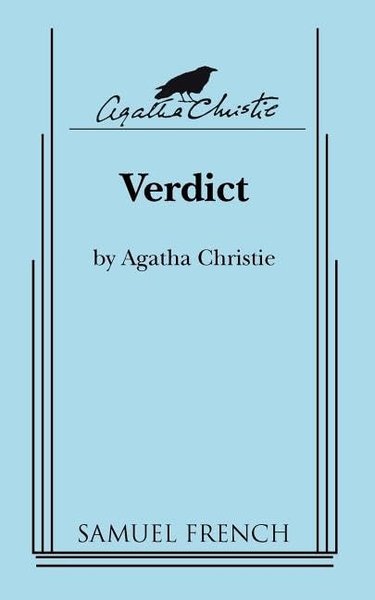 Book cover for "Verdict" by Agatha Christie