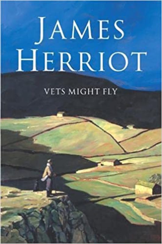 Book cover for "Vets Might Fly" by James Herriot