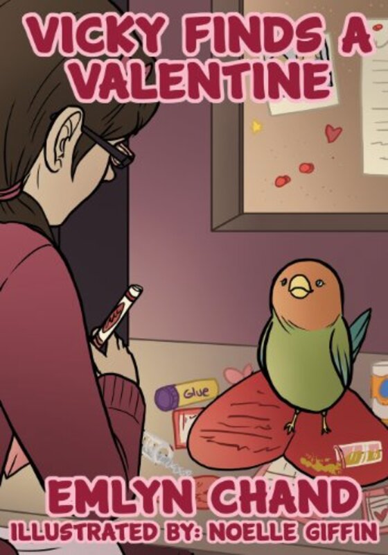 Book cover for "Vicky Finds a Valentine" by Emlyn Chand