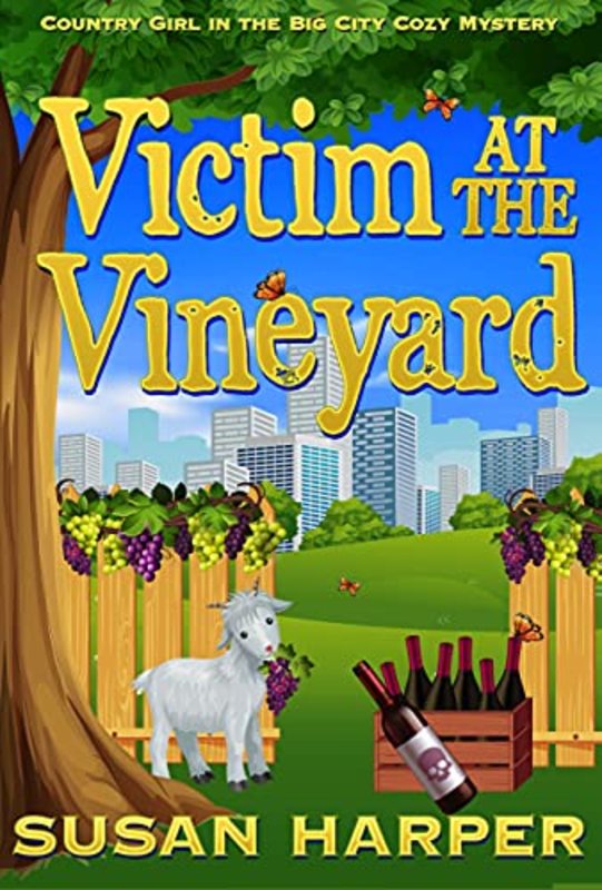 Book cover for "Victim at the Vineyard" by Susan Harper
