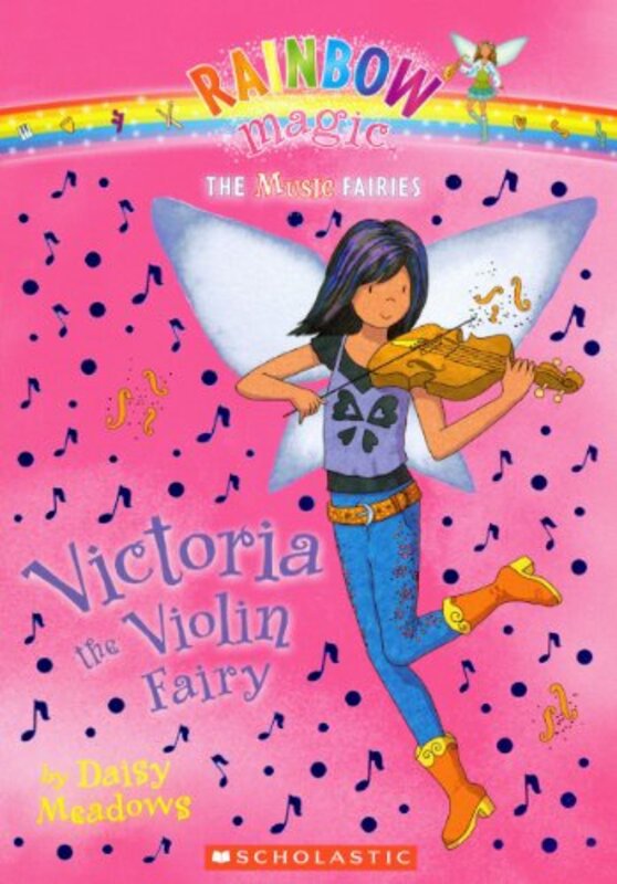 Book cover for "Victoria the Violin Fairy" by Daisy Meadows