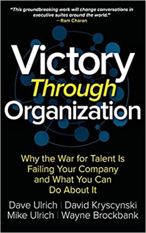 Book cover for "Victory Through Organization" by Dave Ulrich