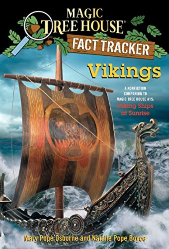 Book cover for "Vikings" by Mary Pope Osborne