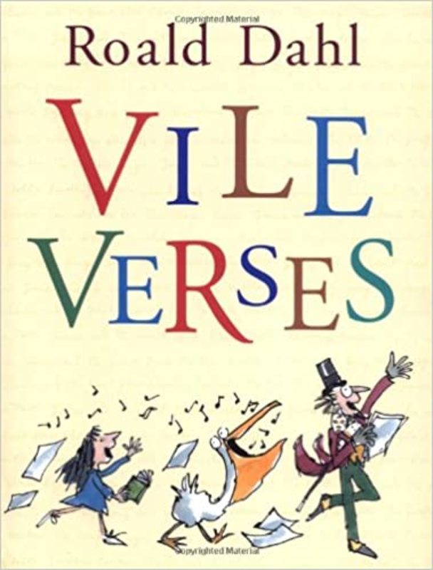 Book cover for "Vile Verses" by Roald Dahl