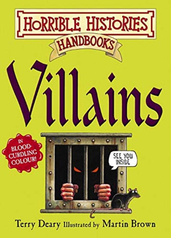 Book cover for "Villains" by Terry Deary