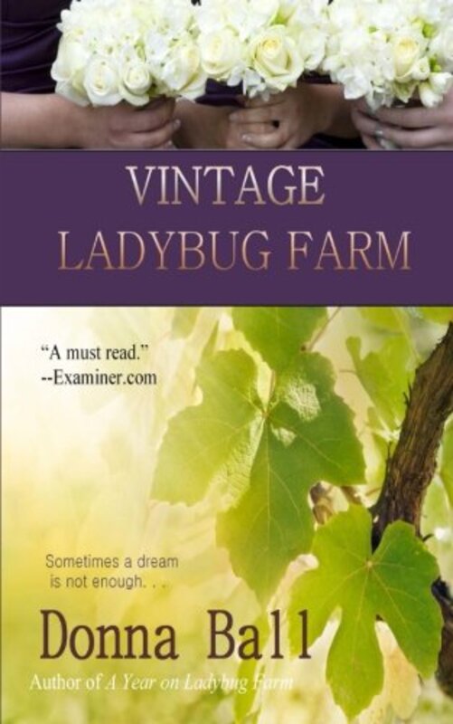 Book cover for "Vintage Ladybug Farm" by Donna Ball