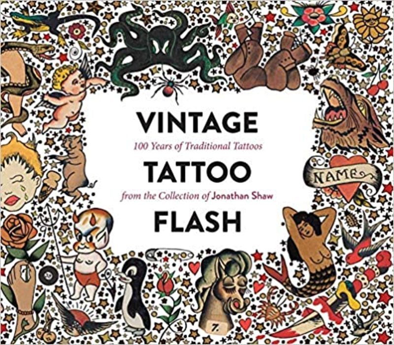 Book cover for "Vintage Tattoo Flash" by Jonathan Shaw