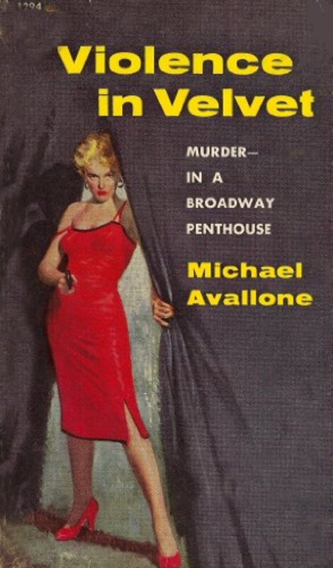 Book cover for "Violence in Velvet" by Michael Avallone