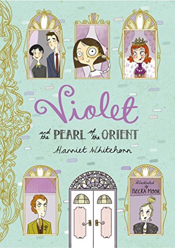 Book cover for "Violet and the Pearl of the Orient" by Harriet Whitehorn