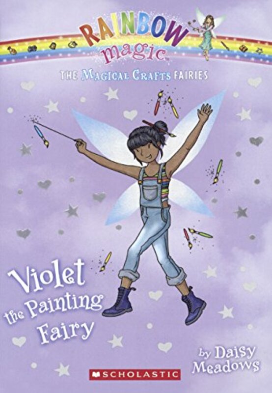 Book cover for "Violet the Painting Fairy" by Daisy Meadows