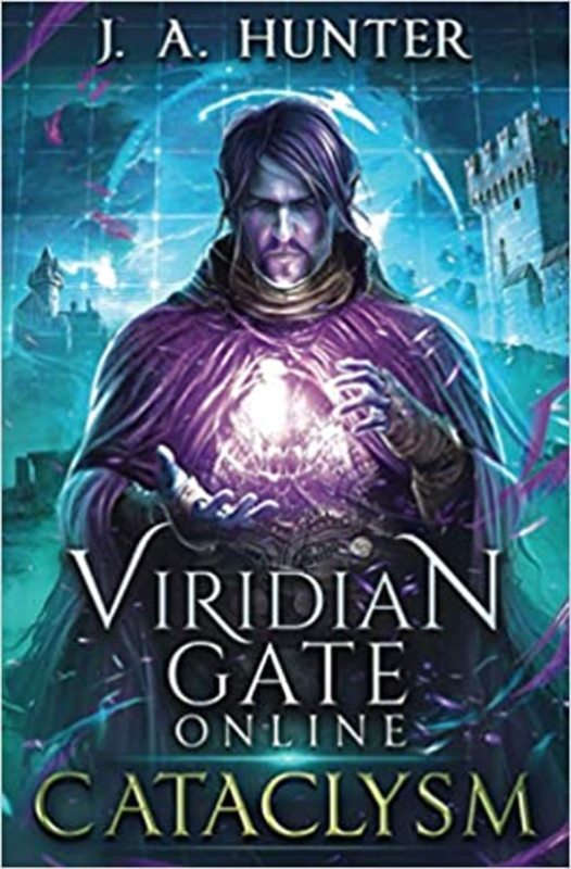 Book cover for "Viridian Gate Online" by James Hunter
