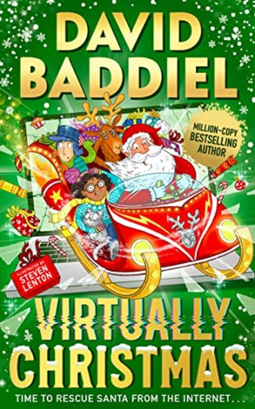 Book cover for "Virtually Christmas" by David Baddiel