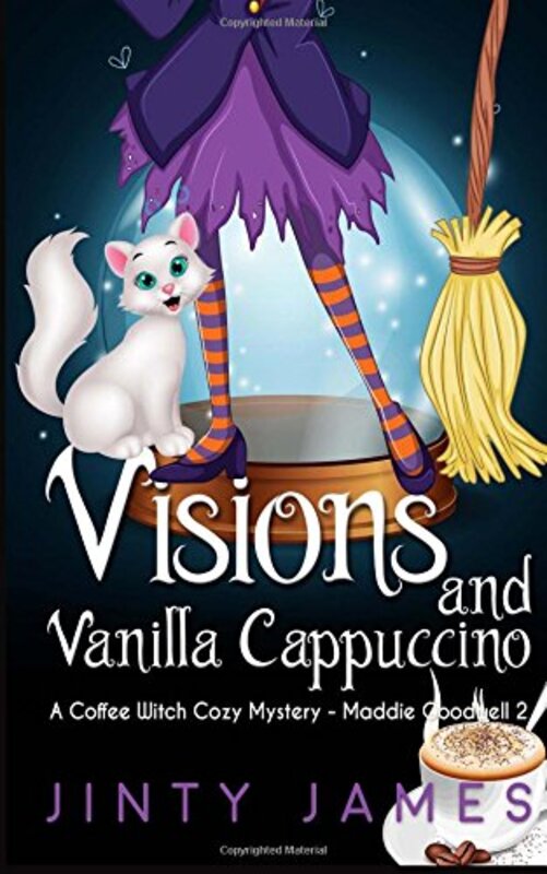 Book cover for "Visions and Vanilla Cappuccino" by Jinty James