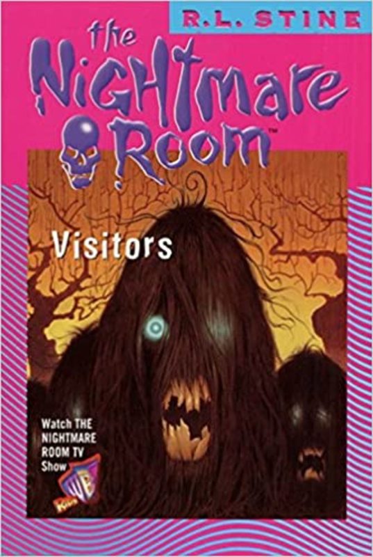 Book cover for "Visitors" by RL Stine