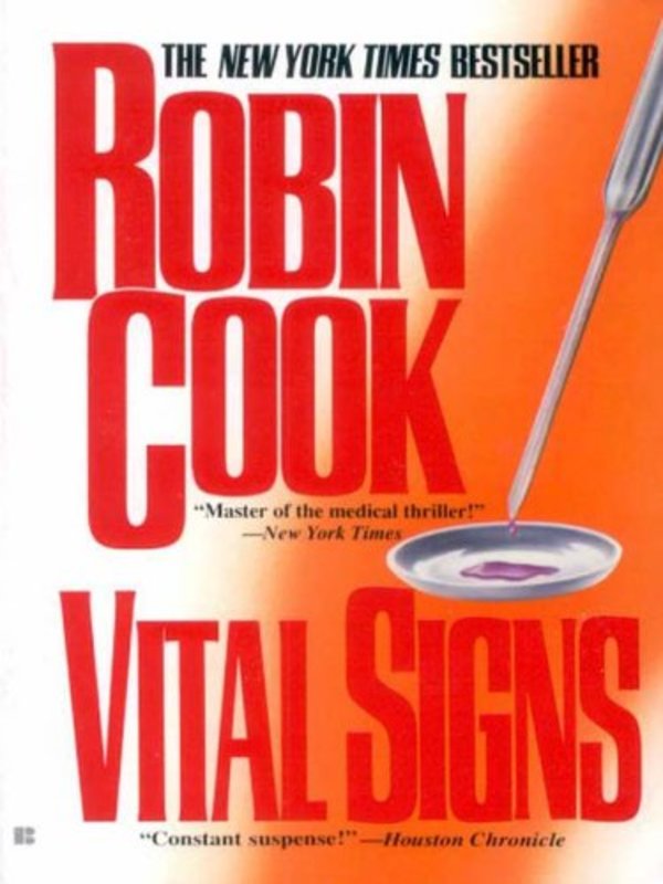 Book cover for "Vital Signs" by Robin Cook