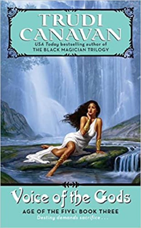Book cover for "Voice of the Gods" by Trudi Canavan