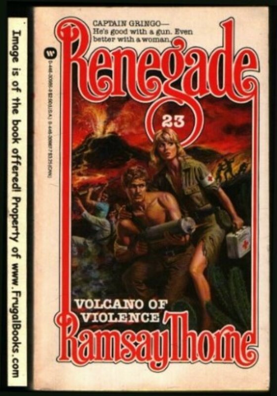 Book cover for "Volcano Of Violence" by Lou Cameron
