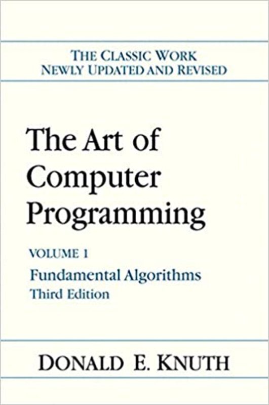 Book cover for "Volume 1: Fundamental Algorithms" by Donald Knuth
