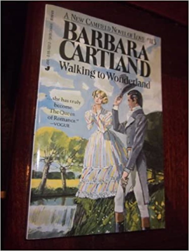 Book cover for "Walking To Wonderland" by Barbara Cartland