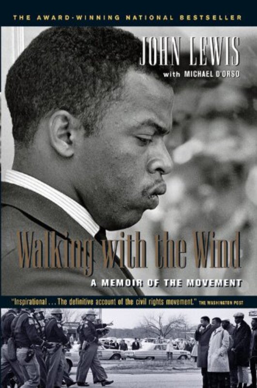 Book cover for "Walking with the Wind" by John Lewis