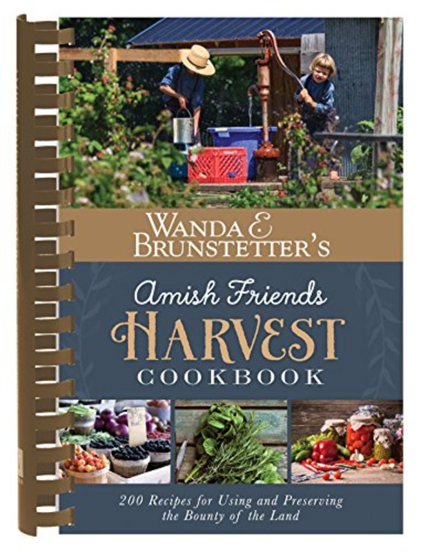 Book cover for "Wanda E. Brunstetter's Amish Friends Harvest Cookbook" by Wanda E Brunstetter
