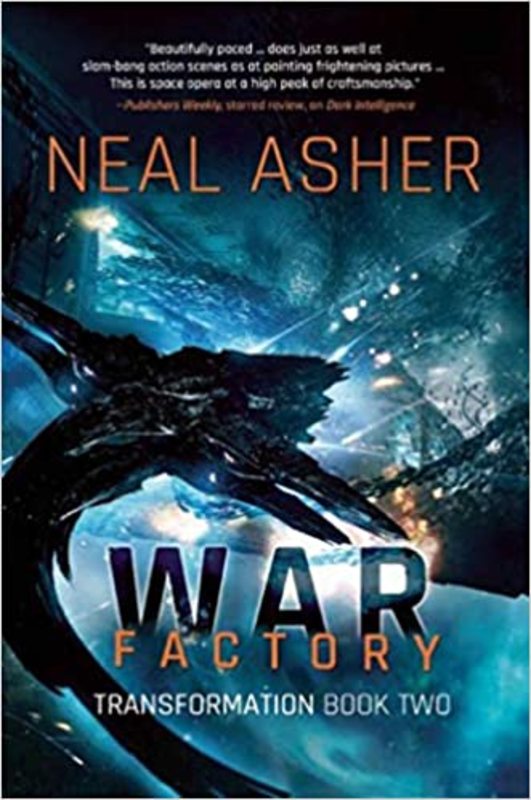 Book cover for "War Factory" by Neal Asher