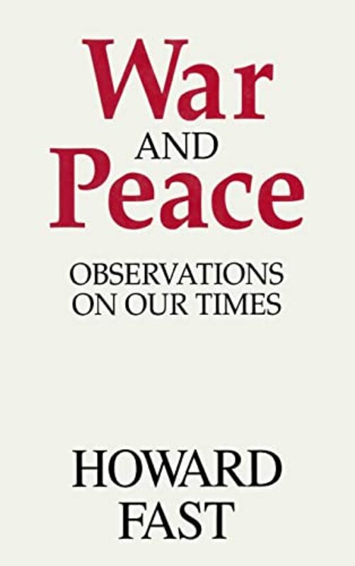 Book cover for "War and Peace" by Howard Fast