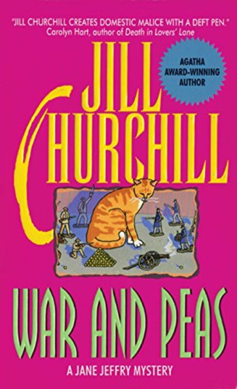Book cover for "War and Peas" by Jill Churchill