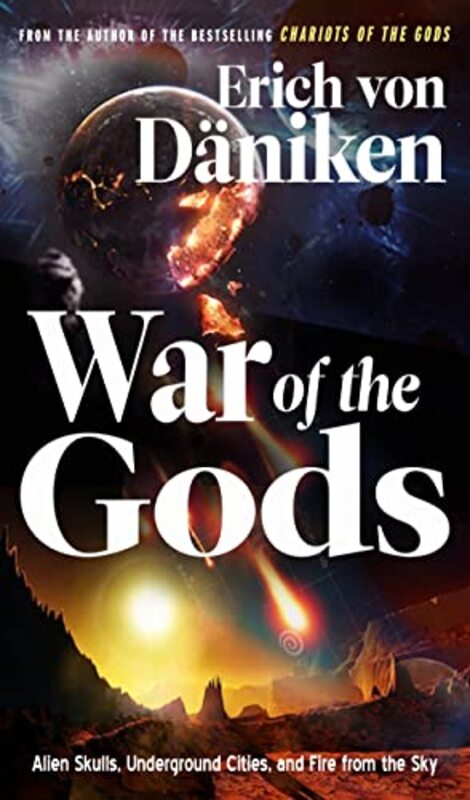 Book cover for "War of the Gods" by Erich von Däniken