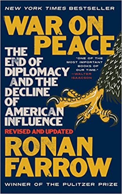 Book cover for "War on Peace" by Ronan Farrow