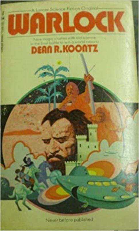 Book cover for "Warlock" by Dean Koontz