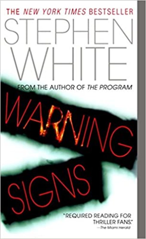 Book cover for "Warning Signs" by Stephen White