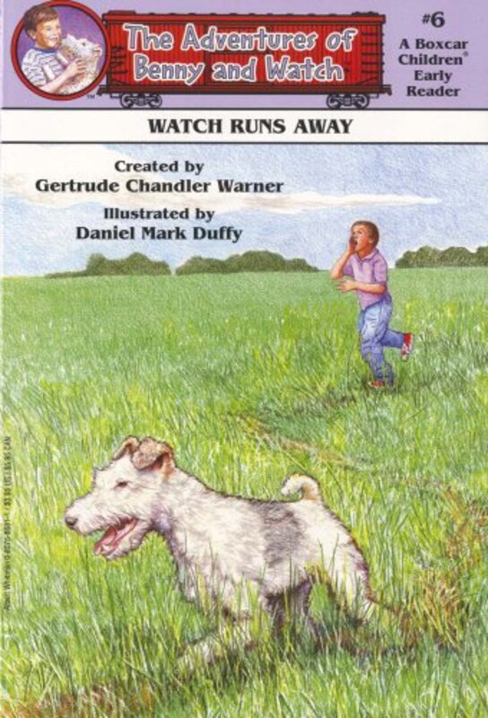 Book cover for "Watch Runs Away" by Gertrude Chandler Warner