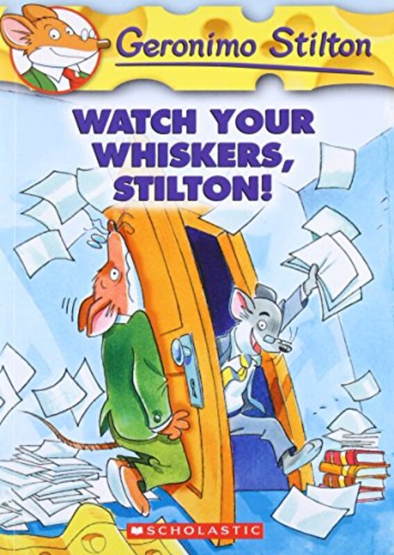Book cover for "Watch Your Whiskers, Stilton!" by Elisabetta Dami