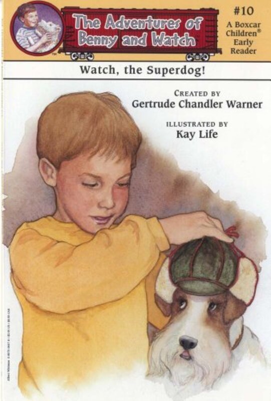Book cover for "Watch, the Superdog!" by Gertrude Chandler Warner