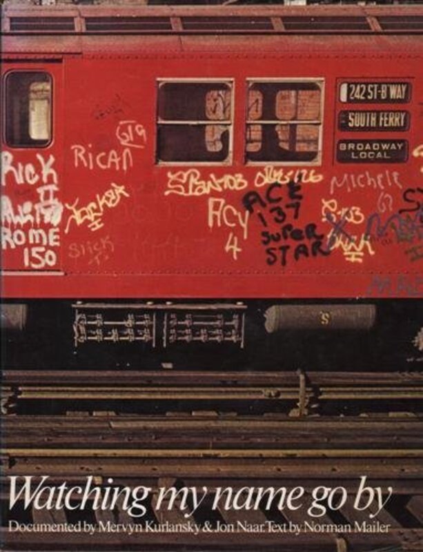 Book cover for "Watching My Name Go By" by Norman Mailer