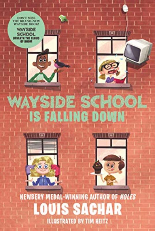 Book cover for "Wayside School Is Falling Down" by Louis Sachar
