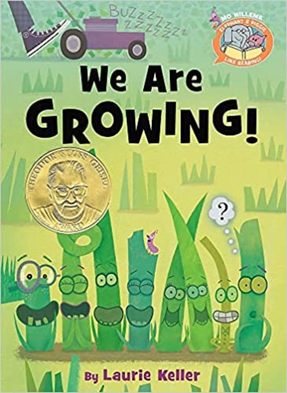 Book cover for "We Are Growing!" by Mo Willems