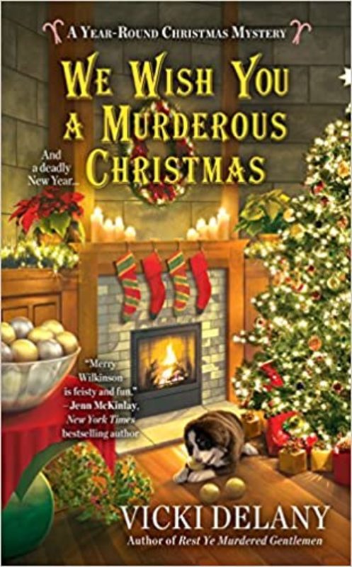 Book cover for "We Wish You a Murderous Christmas" by Vicki Delany