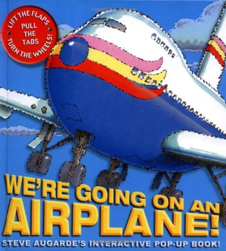 Book cover for "We're Going on an Airplane!" by Steve Augarde
