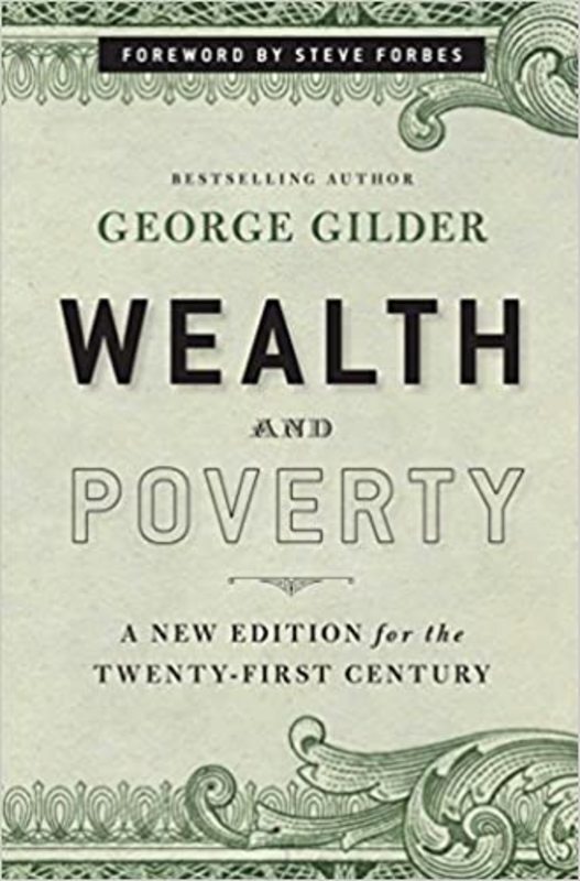 Book cover for "Wealth and Poverty" by George Gilder
