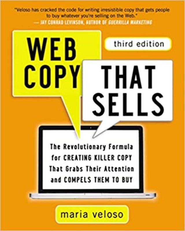 Book cover for "Web Copy That Sells" by Maria Veloso