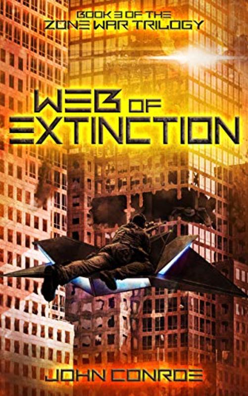 Book cover for "Web of Extinction" by John Conroe